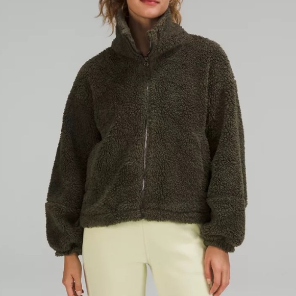 lululemon athletica Jackets & Blazers - 🍋NWT: LULULEMON✨ Women’s Cinchable Fleece Zip Up - Size 10
